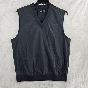 Outdoor Voices Golf Vest Mens Size Large Black‎ Windbreaker Pullover